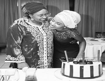 Image result for Photo Of Aisha Buhari & Youngest Daughter, Hanan