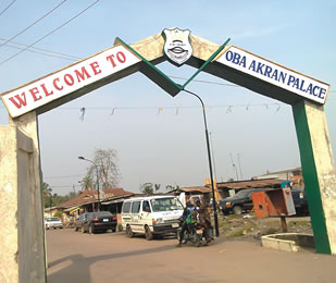 Entrance to the palace of Akran.