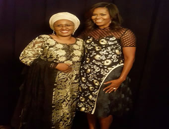 Aisha Buhari bertemu Michelle Obama di New York