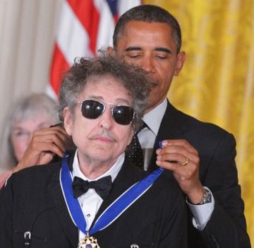  Dylan's other honours include the Presidential Medal of Freedom he received in 2012. PHOTO: AFP