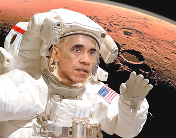 Obama mengatakan orang Amerika akan melakukan perjalanan ke Mars pada tahun 2030-an