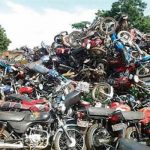 Government auctions seized motorcycles, Oyetola, Katsina, Impounded motorcycles Okada