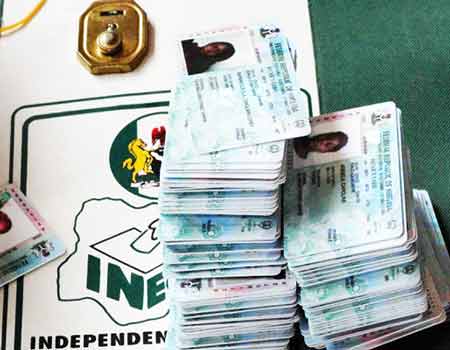 Group sensitizes voters , PVCs in Edo, Collection of PVCs, 65,699 PVCs, 904 ballot boxes, others destroyed as hoodlums attack INEC office in Ogun, INEC decries low, Police arrest man in possession of 101 PVCs in Sokoto, operation get your PVC, INEC concedes to Reps' request, PVCs still uncollected in Ondo, INEC laments unclaimed PVCs , PVCs: INEC declares 106,280 Ekiti, Osun registrants invalid, PVCs, INEC yet to distribute, 2023: Why Voters Registration, 2023: Continuous Voters, Voter registration: Lagos, CSOs task INEC