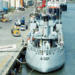 ports, First ship berths