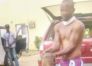 The suspect with human head.
