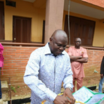 Lagos State governor, Akinwumi Ambode, casting his vote