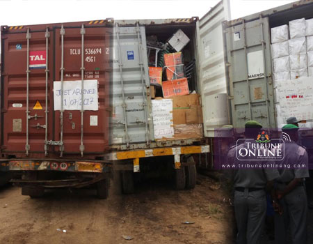 Customs seize Dangote truck with 1,200 cartons of smuggled poultry