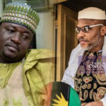 Leader of Coalition of Northern Group (CNG) Shettima Yerima (left) and Leader of the Indigenous people of Biafra (IPOB), Nnamdi Kanu (right)