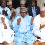 Buhari prays at Aso Rock mosque
