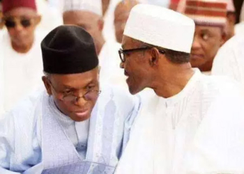 Nasir El-rufai, Kaduna State Governor (left) and President Muhammadu Buhari