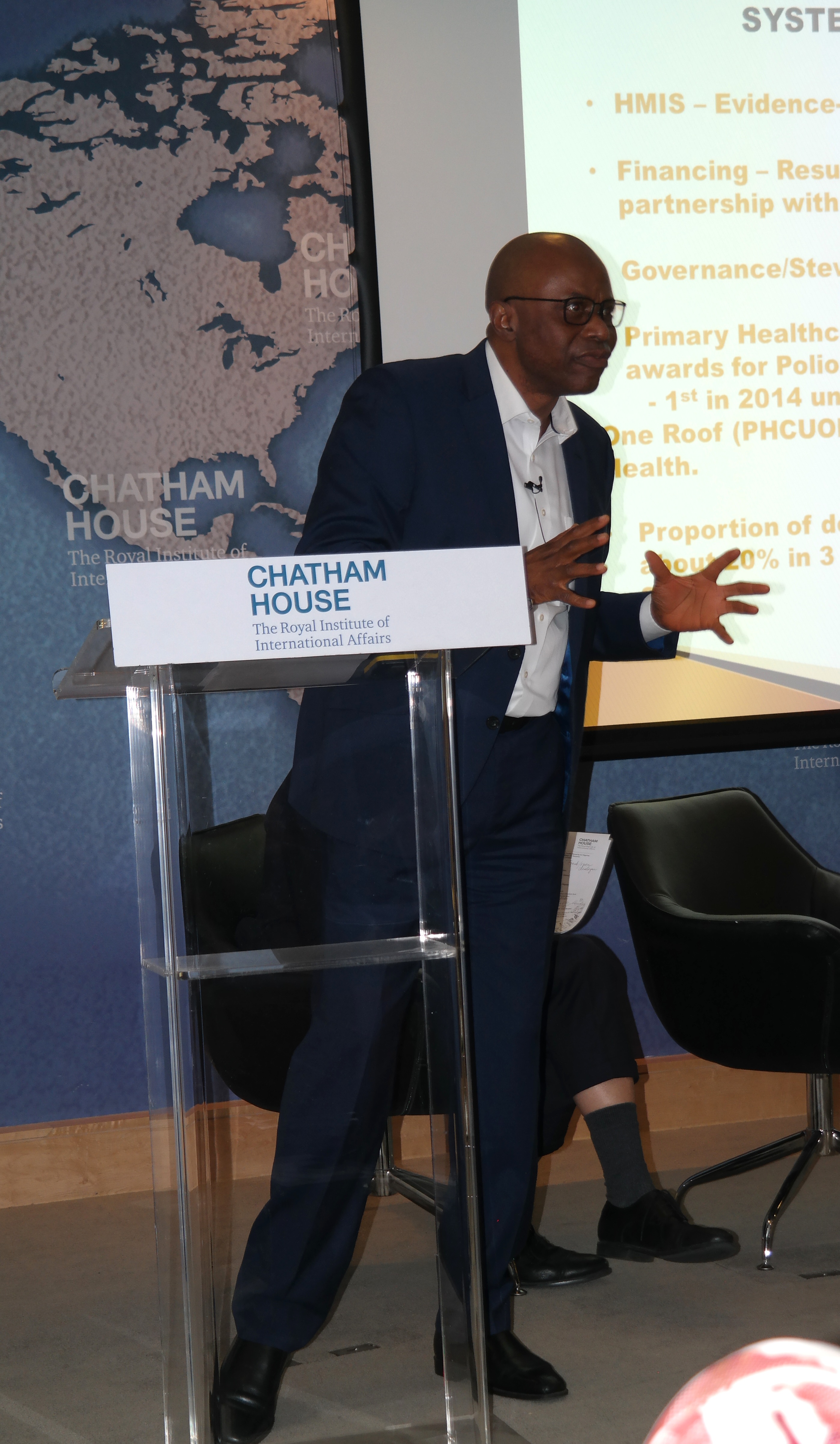 Mimiko at Chatham House, advises FG to prioritise maternal healthcare