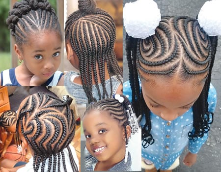 34 Fun & Creative Hairstyles for Black Kids in 2024 | Black kids hairstyles,  Kids hairstyles, Cornrow hairstyles for school