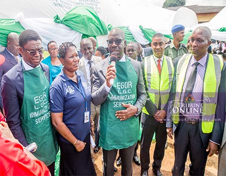 Obaseki flags off immunisation project, rewards LGAs with N10m