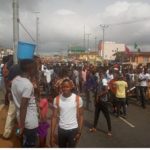 students protest