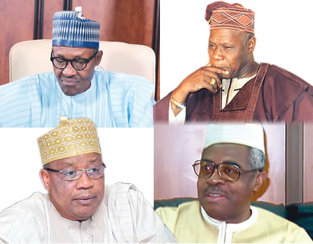 OBJ, Danjuma, buhari and IBB babangida