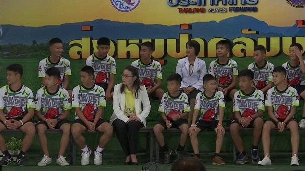 Thai soccer boys