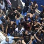 capsized boat, Cyprus