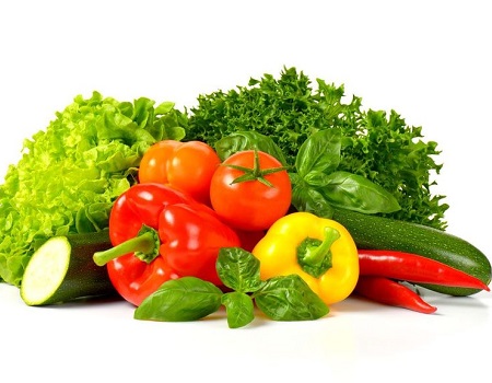 Infrequent intake of vegetables, Vegetables