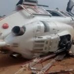 aircraft crash, Helicopter crashes into building