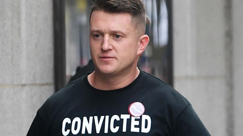 Image result for tommy robinson appeals for Trump