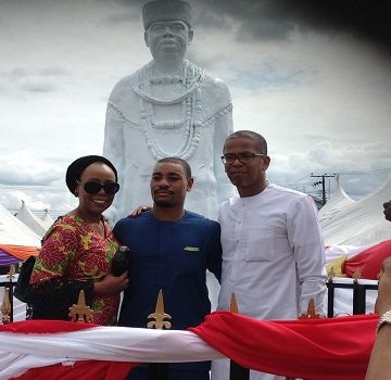 Chief Ede Dafinone with his children