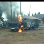 Ekiti State, burnt police bus
