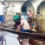 Flood, bad seasons, ondo state, water, canoe, black pot, Igbokoda