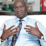 Fashola explains what Buhari means by lifting 100m Nigerians out of poverty, Buhari never planned to Islamise Nigeria, Fashola charges surveying governing council on good policy, FG stepping up plans, My convoy not involved, Federal Ministry of Works, 854 highways nationwide, Fashola rules out presidential ambition, Fashola criticises Obasanjo’s decision, FG decries attack , 75 construction firms bid, NITP 800 metres road project, HDMI will open up highway economy, power Lagos-Ibadan, 334 artisans into craftsmanship cadre, fund, FG, Budget, execution of road projects, Third mainland bridge partial closure to take two phases , FG, Sukuk, road projects, Enugu-Port Harcourt highway, augmentation, FEC,Housing deficit, road rehabilitation work, FG, Ilorin-egbe-omuaran road, Naira Marley, Fashola, NANS, NYCN give