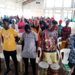 sanitisers, Church service at HEKAN on Sunday
