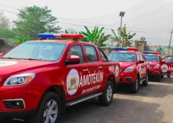 Ekiti Amotekun arrests suspects over alleged N2.5million fraud, Amotekun launches inter-border, Amotekun arrests 19 suspects, Ondo Amotekun arrests 30-year-old man who shot his girlfriend, Amotekun arrests four suspects, Ondo Amotekun assures hitch-free celebration, We’ll continue to secure Southwest, Amotekun arrests Ondo teenage robbers named Anini, Oyenusi, Osunbor, Amotekun boss orders crackdown, Ondo Amotekun arrests 23-year-old, Amotekun arrests three men for allegedly killing 73-year-old man for money ritual, Ondo Amotekun arrests suspected ritualist, Amotekun arrests two, Amotekun arrests man who hacked, We never planned to invade farm, Amotekun arrests four suspects, Amotekun nabs gold miners, Don’t allow criminals to rubbish Amotekun, Amotekun operatives kill man, Amotekun kidnapped Ekiti, Oyo, Amotekun, arrest, arrests suspected kidnapper, Amotekun, Ekiti, applicants, Over 47000 apply for Amotekun jobs, Amotekun clash with Ibarapa youths, human skulls in Ondo, cemetery, Amotekun evicts northerners from Ondo forest