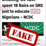 NCDC, COVID-19, Fake news
