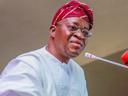 Oyetola mourns ex-IGP, Osun declares work-free day on Friday, PDP supporters defect, Osun declares 3-day mourning, Oyetola releases N1.1bn, payback for Fayemi, Oyetola charges Igbos Osun, There is no curfew, Oyetola inaugurates former in minister, don't get distracted Don't get distracted Our efforts to improve facilities will lead to economic development, Oyetola demands cooperation from residents, End lawsuit against chieftains, live with COVID-19 protocols, State economic index significant, Oyetola promises pay workers, garage to carry passengers, Oyetola releases N909m, to arrest moral decadence, contributing retirees praise Oyetola, Masquerade/Muslim clash, Osun government spent N35bn, 600 illegal nursery closed, Central Police System, Oyetola Condolences Salaam, Osun releases N708m, Osun orders school closure, bond certificates to retirees, Oyetola eases  elt 24-hour curfew, Osun declares 24-hour curfew, Osun government freezes LG's accounts, Osun government releases N708m, Oyetol a orders commissioners, Oyetola commends fallen heroes, Oyinlola-led reconciliation commission, special public works program, osun pension arrears, Osun orders schools to resume, Osun closes Inisa Central Mosque