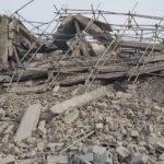 collapsed eight-storey