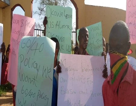 Protest in Delta, provost