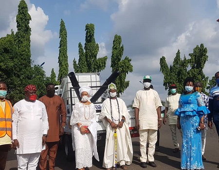 Ooni of Ife donates 2 modular fumigators