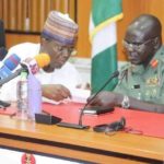 Matawalle and Buratai , ruga