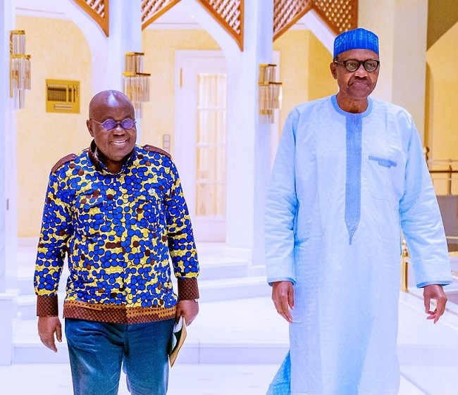 Buhari holds closed-door meeting, Buhari and Akufo-Addo