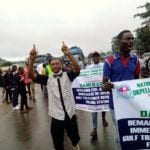 Okpella youths protest