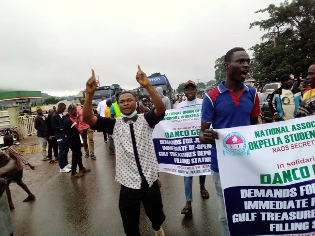 Okpella youths protest 