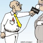 The speaker and journalists