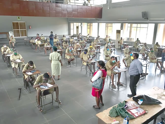 exam students