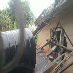 collapsed fence