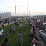 Gridlock as protesters