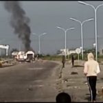 Hoodlums burn diesel tanker for killing youth in Delta 