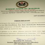 LGC election: Bauchi declares Friday work-free for civil servants 