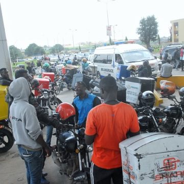 PHOTO NEWS: #EndSARS protesters at Lagos international airport