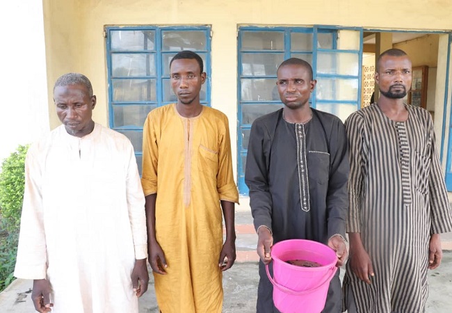 Four men arrested