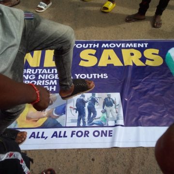 #EndSARS protesters