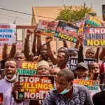 PHOTO NEWS: 40 injured as hoodlums attack #Endinsecurity now protesters in kano