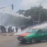 Police disperse protesters